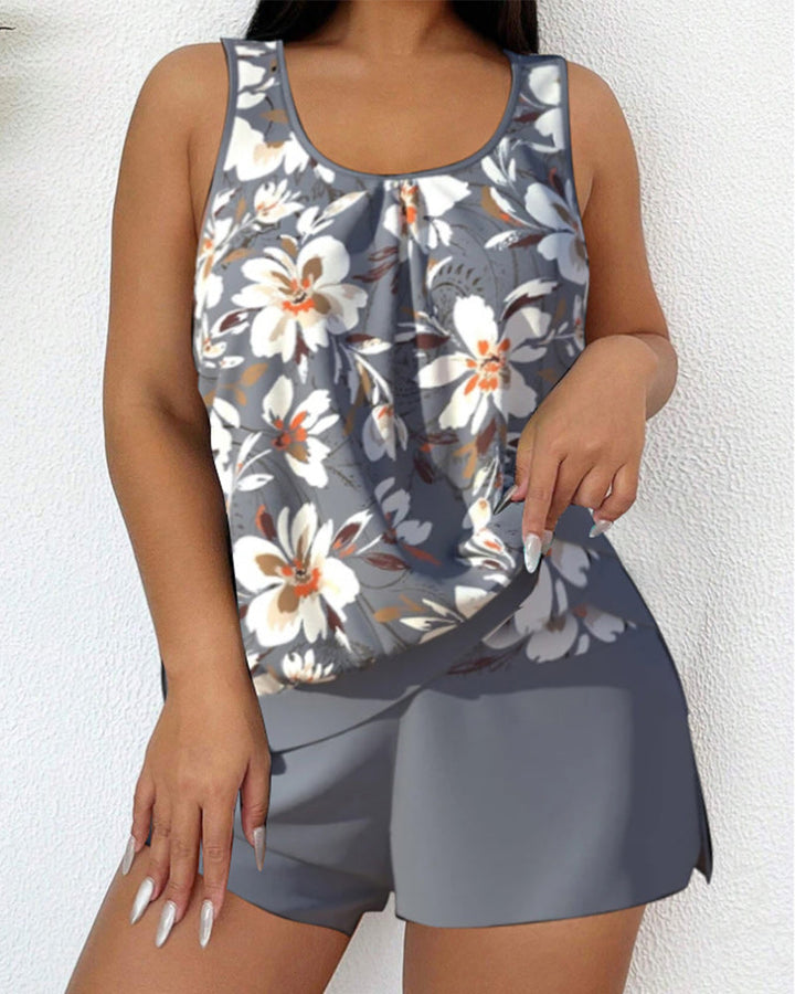Ellen - Scoop Neck Tankini Set