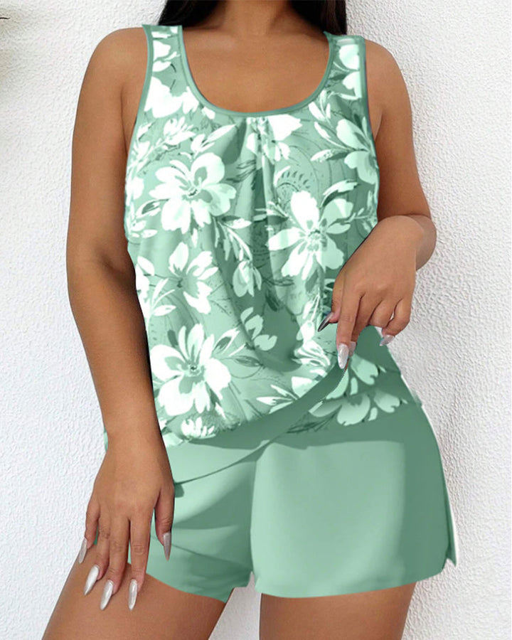 Ellen - Scoop Neck Tankini Set