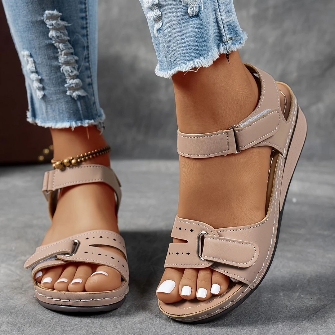 Rae | Women's Platform Cushioned Wedge Sandals
