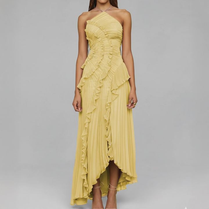 Avery - Asymmetric Pleated Dress