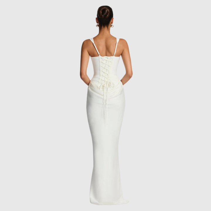 Alina | Women's Sleeveless Bodycon Corset Maxi Wedding Guest Dress