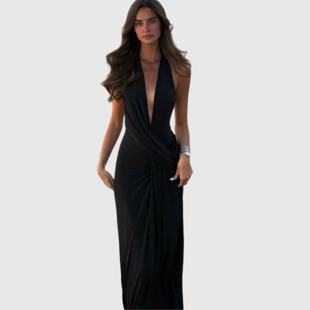 Lilith | Women's Halter Backless Maxi Summer Dress