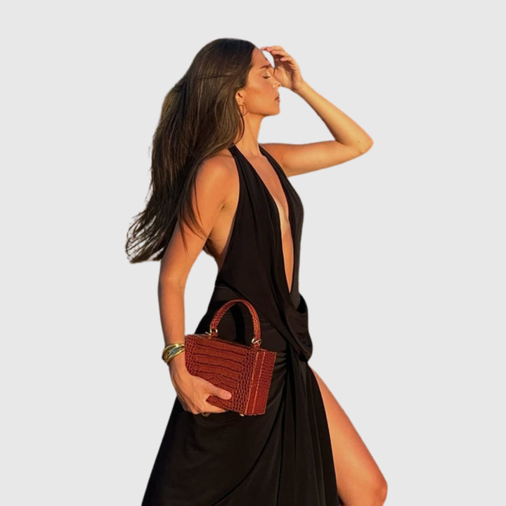 Lilith | Women's Halter Backless Maxi Summer Dress
