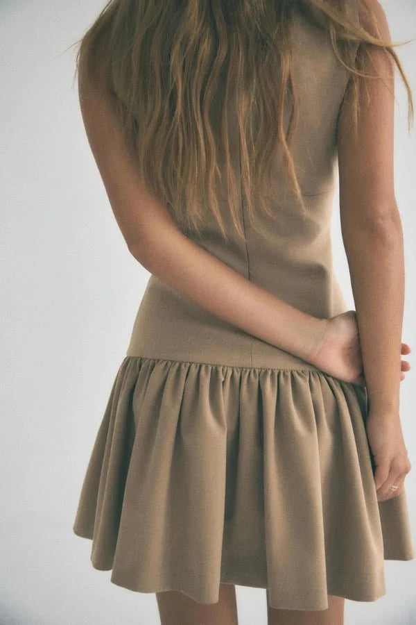 Florence Bow Ruffle Mini Dress