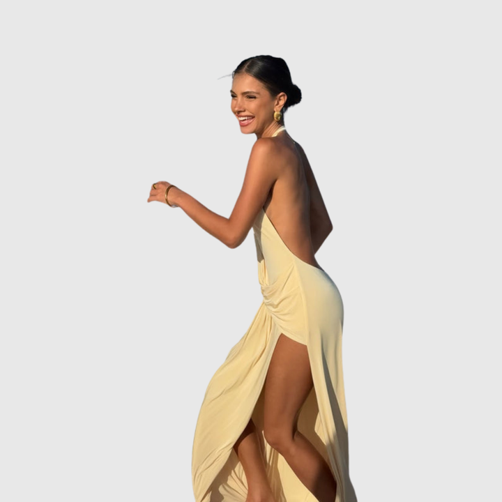 Lilith | Women's Halter Backless Maxi Summer Dress