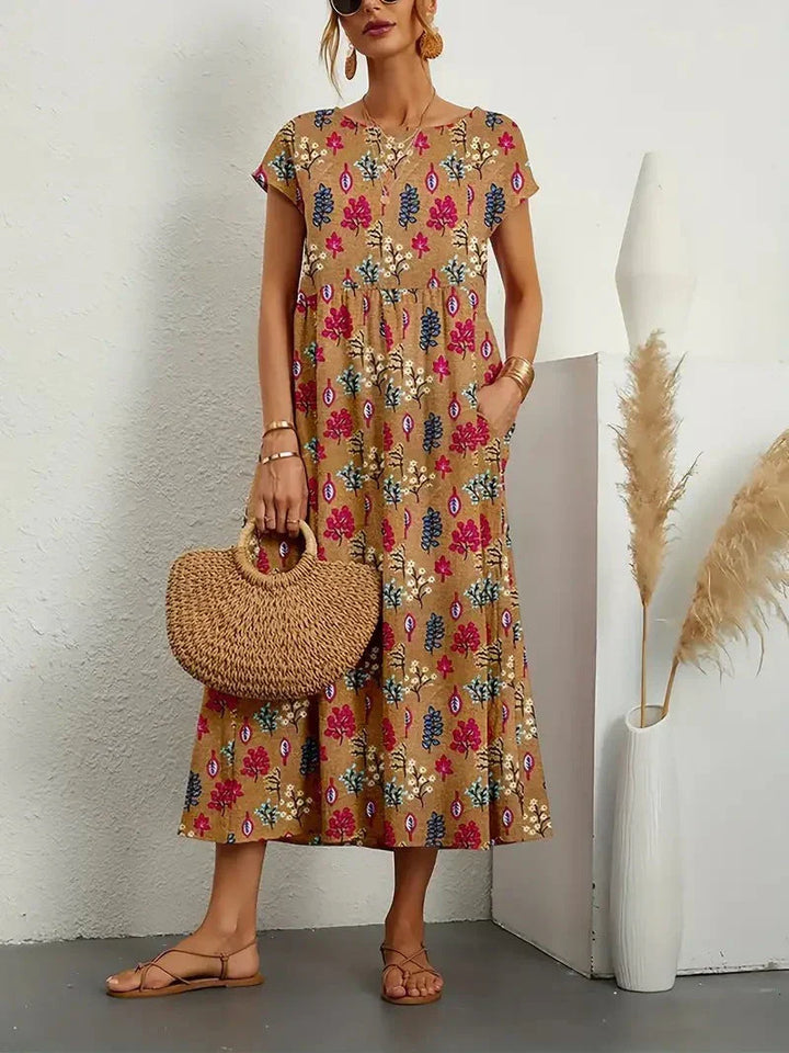 Samantha - Boho Midi Dress