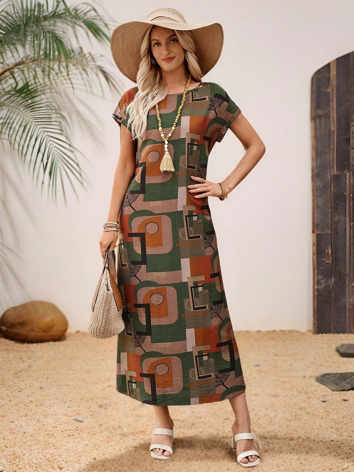 Stella - Casual Batwing Tunic Dress