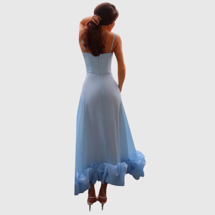 Heather | Women's Sleeveless Twirl Midi Prom Dress