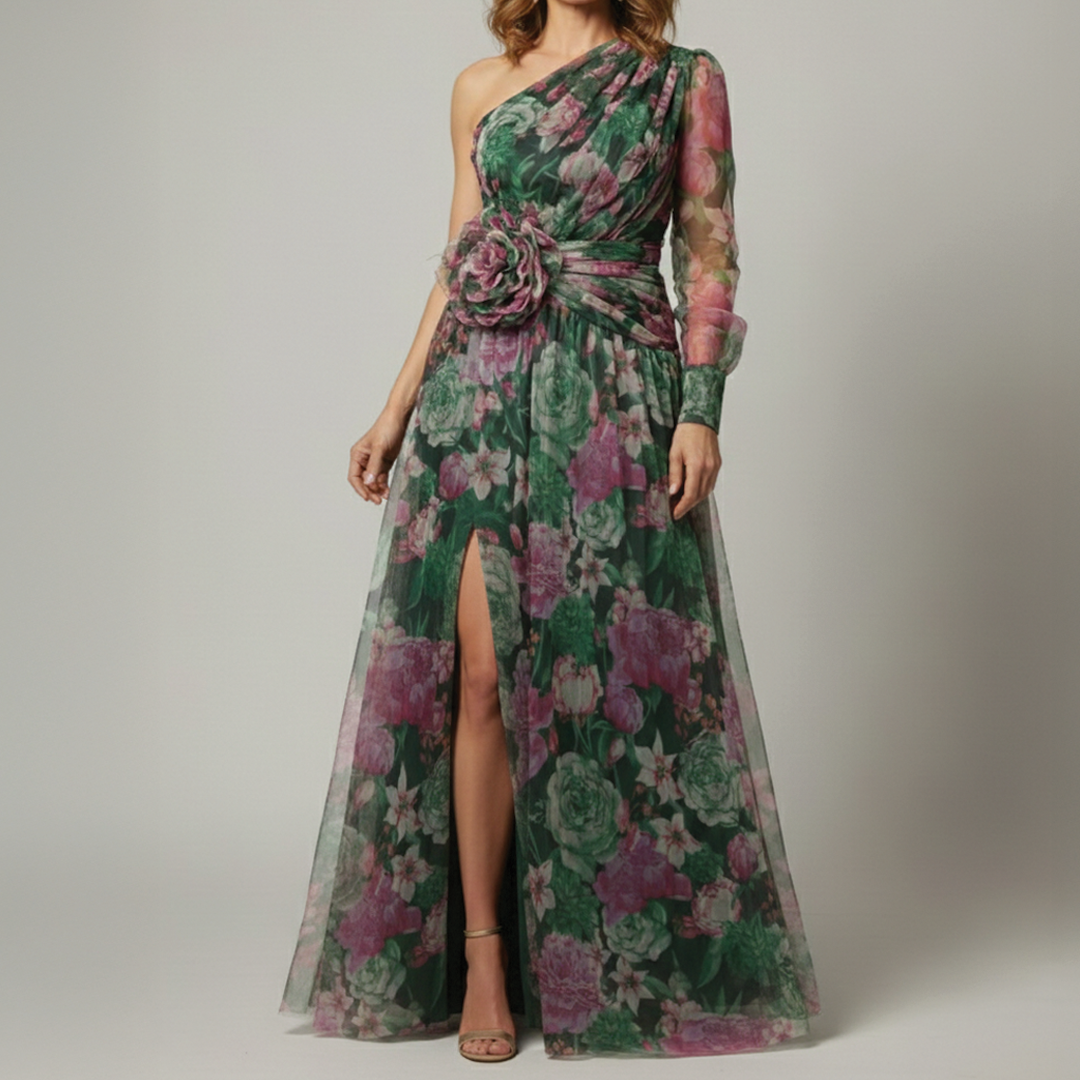 Evelyn - Floral Tulle Dress