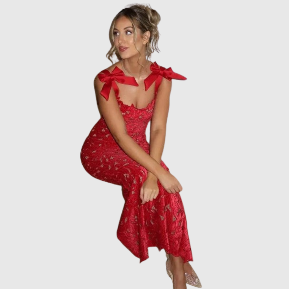 Megan | Women's Sleeveless Floral Maxi Party Dress