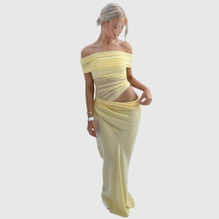 Jazelle | Women's Elegant Strapless Maxi Summer Prom Dress