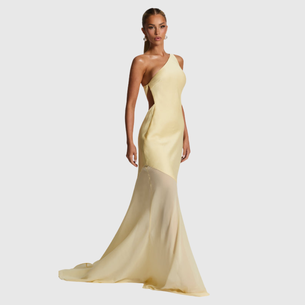 Caprice | Women's One-Shoulder Maxi Wedding Guest Dress