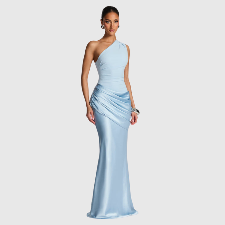 Ophelia | Women's One-Shoulder Maxi Wedding Guest Dress