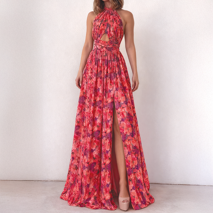 Charlotte - Halter Cut-Out Maxi Dress