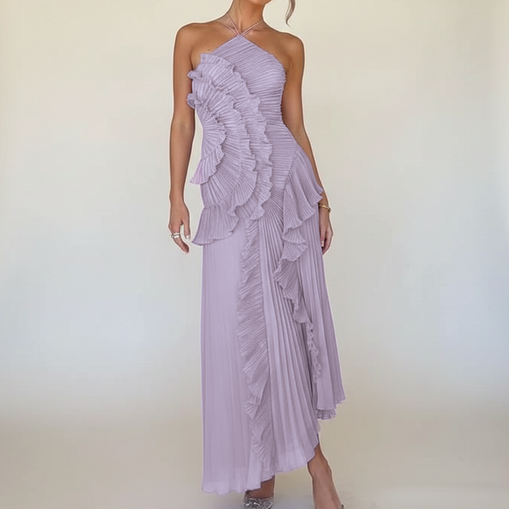 Avery - Asymmetric Pleated Dress