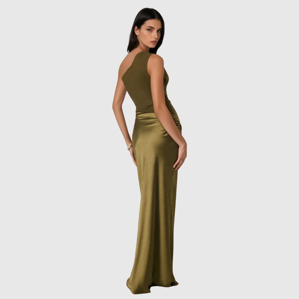 Kaelyn | Women's Elegant One Shoulder Maxi Wedding Guest Dress