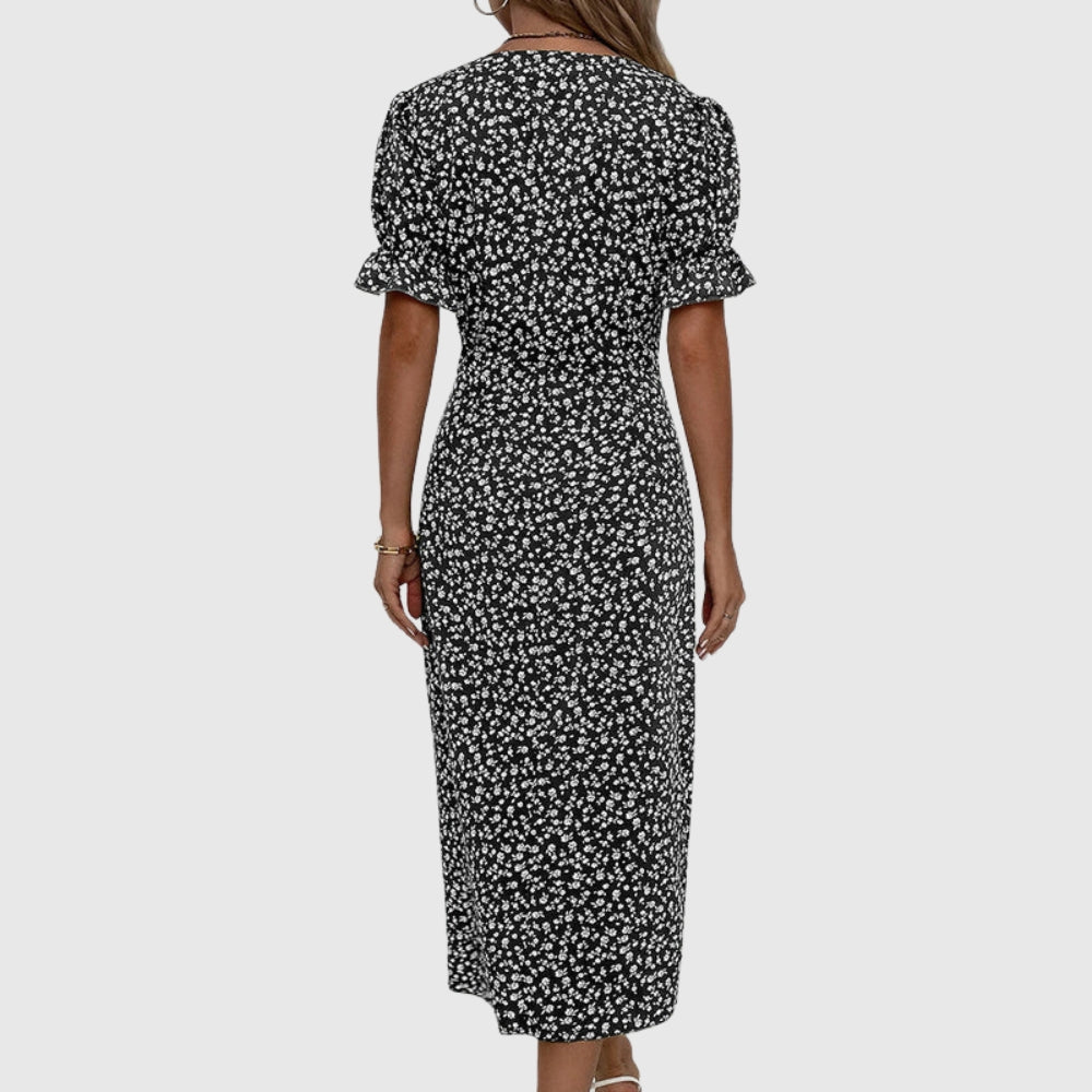 Charlene™ | Fresh Bloom V-Neck Dress