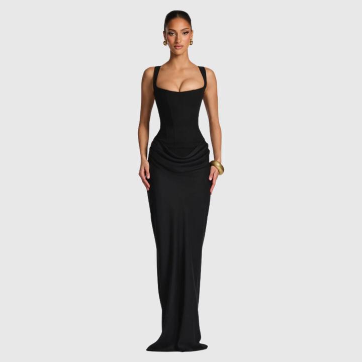 Alina | Women's Sleeveless Bodycon Corset Maxi Wedding Guest Dress