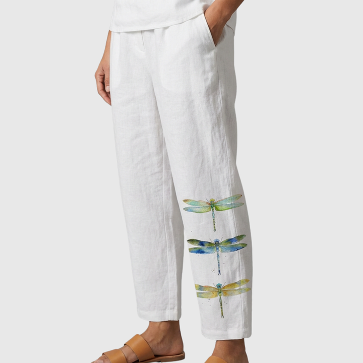 Meryl | Dragonfly Print Pants