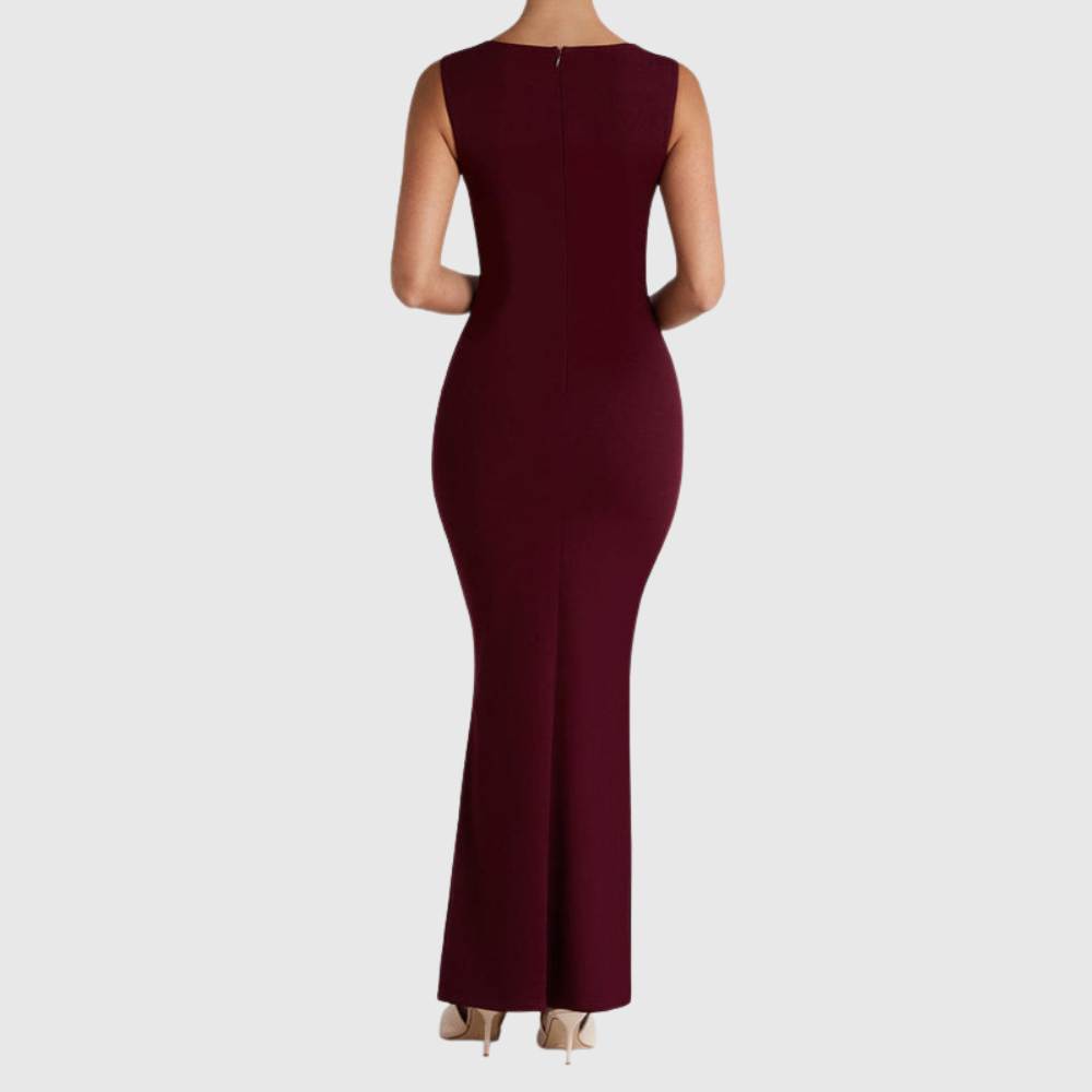 Maia Maxi Dress - Cherry Lacquer