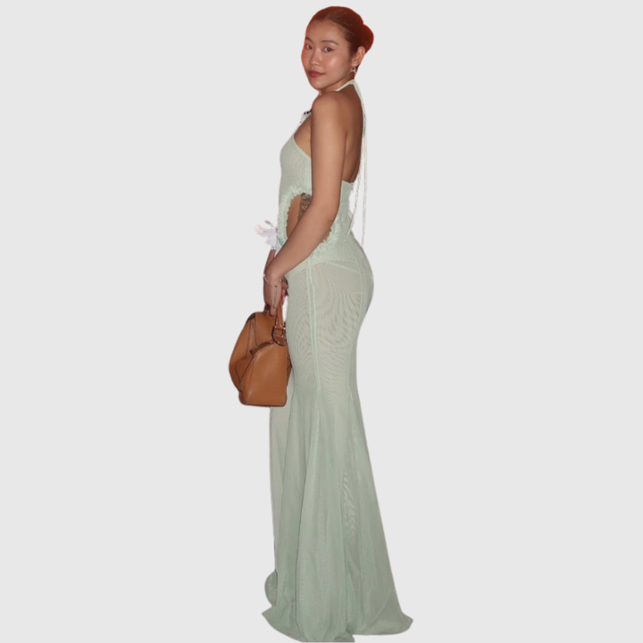 Kaylani | Women's Butterfly Cut-Out Maxi Wedding Guest Dress