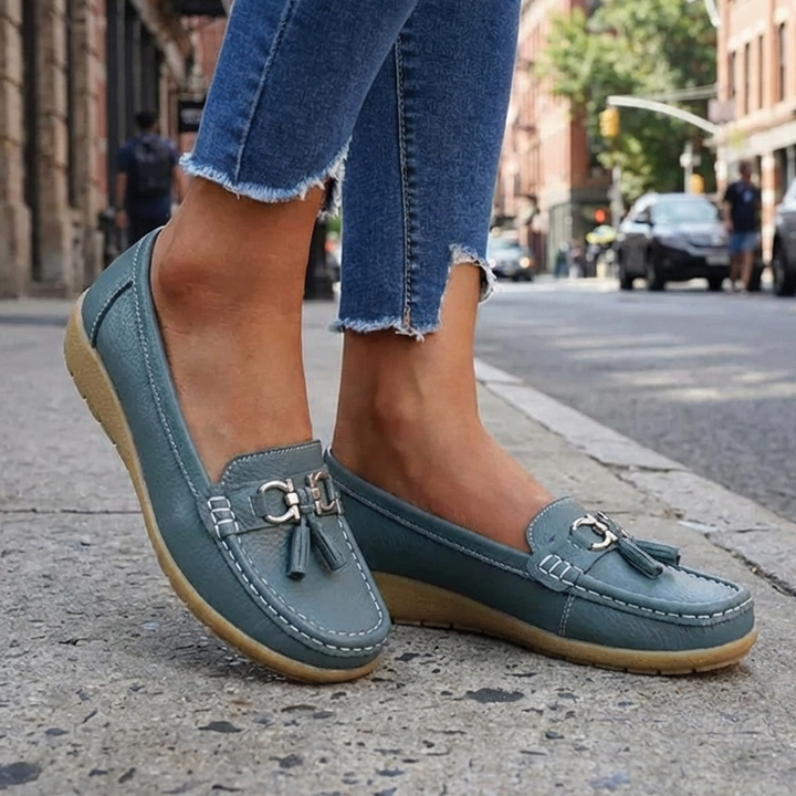 Anja - Classic Leather Loafers