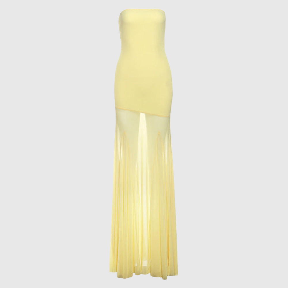 Melody | Women's Strapless Maxi Wedding Guest Dress