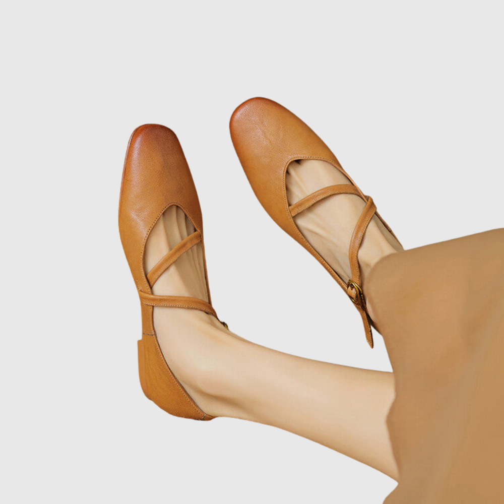 Elora Leather Flats