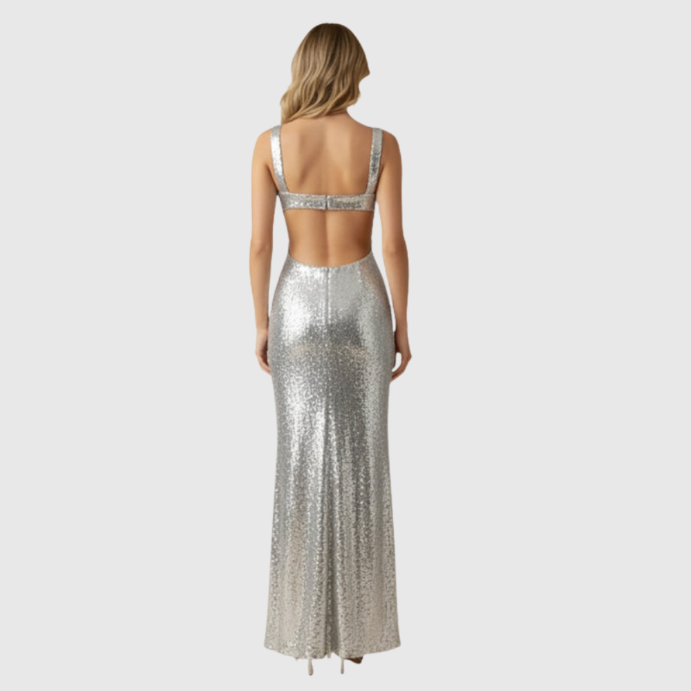 Amelia | Women’s Sleeveless Sequin Maxi Party Dress