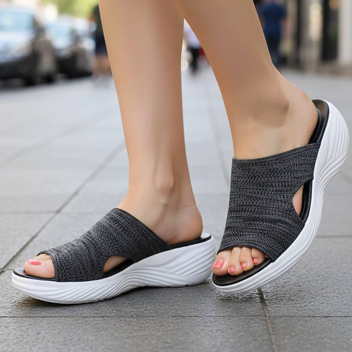 Bella - Stretch Slip-On Sandals