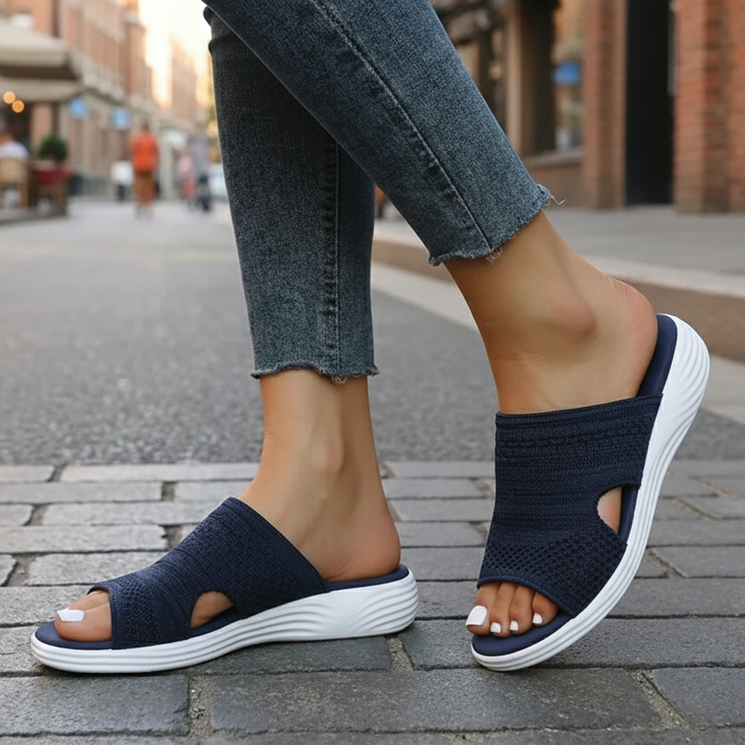 Aria - Orthopedic Open-Toe Knit Sandals