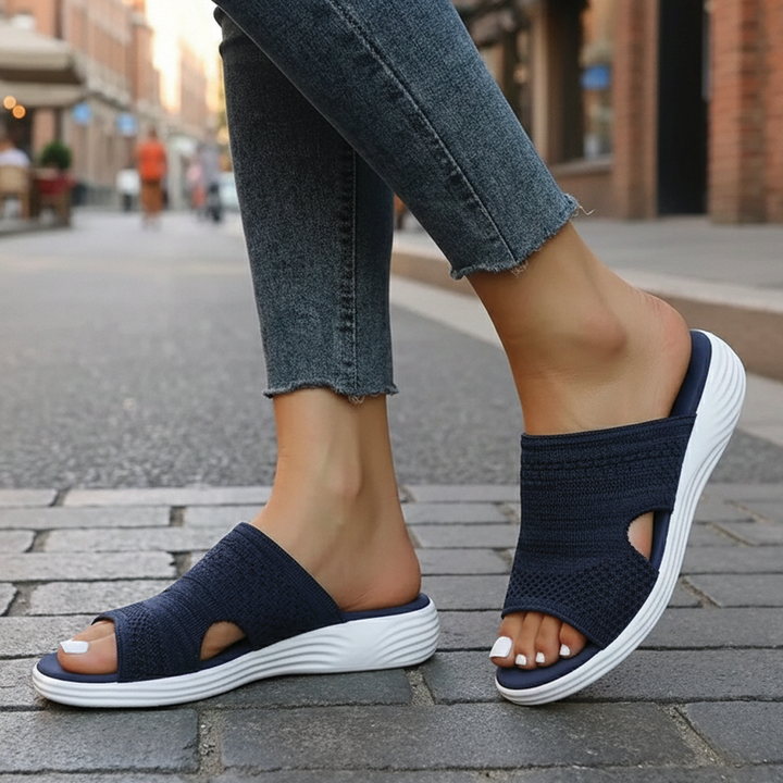 Aria - Orthopedic Open-Toe Knit Sandals