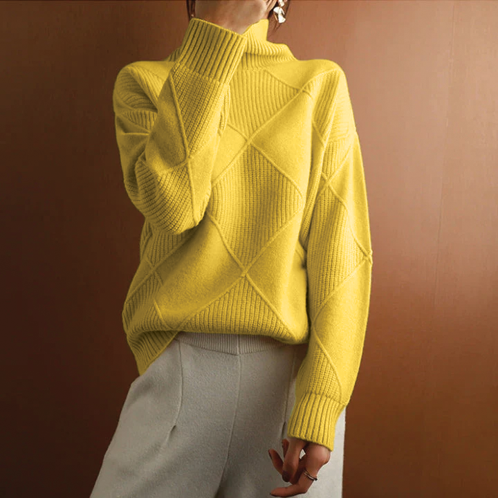 Martha - Diamond Knit Sweater