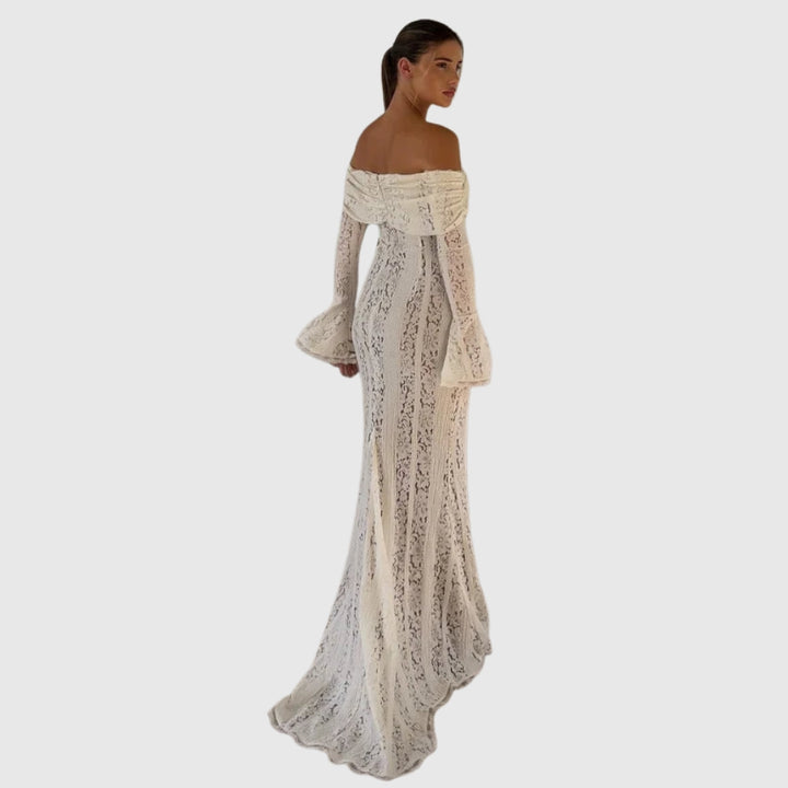 Lucy | Women's Lace Off-Shoulder Maxi Summer Dress