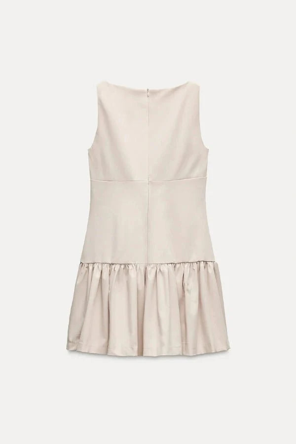 Florence Bow Ruffle Mini Dress
