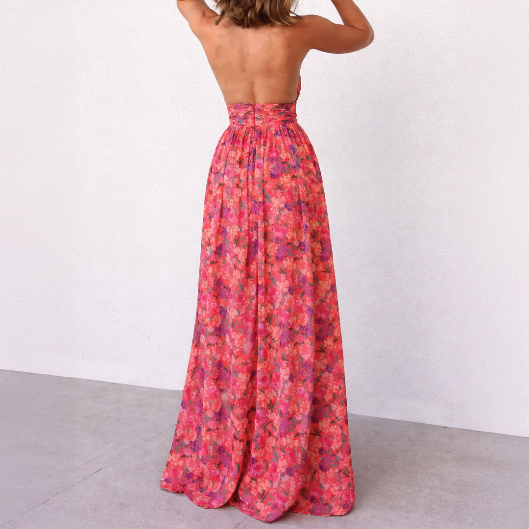 Charlotte - Halter Cut-Out Maxi Dress