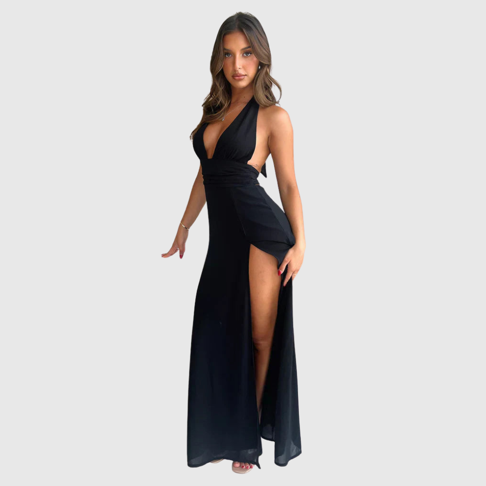 Karina | Women's Sleeveless High-Split Maxi Summer Dress