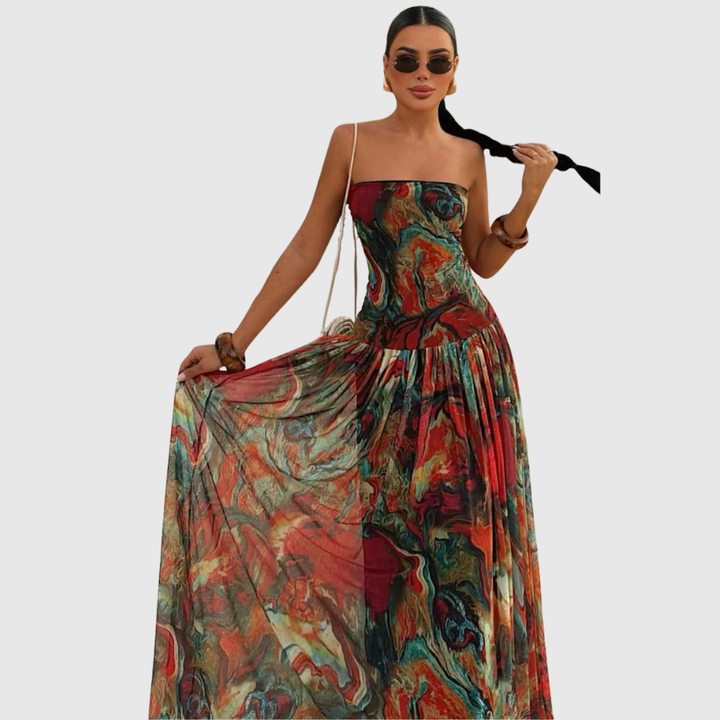 Bellamy | Women's Strapless Maxi Vacation Summer Dress