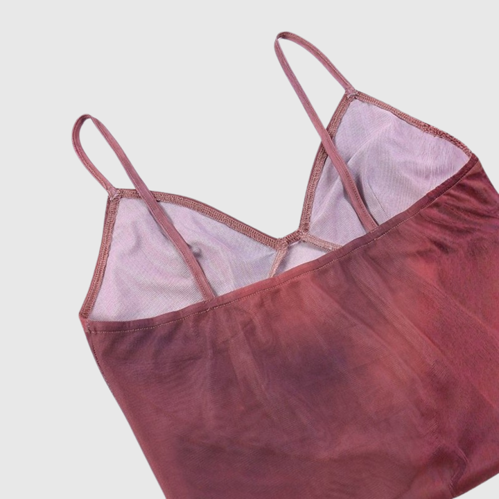 Crisscross Mesh Crop Cami Top