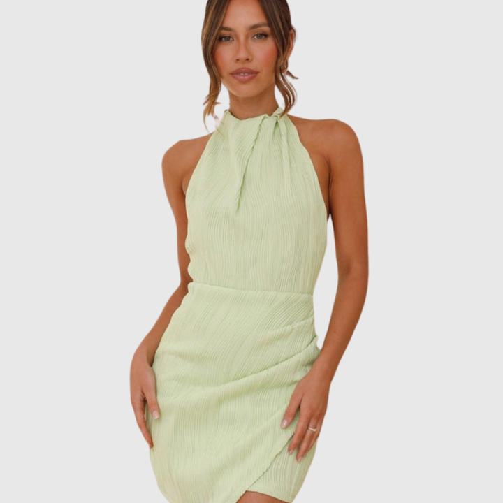 Amayah | Women's Elegant Pleated Maxi Wedding Guest Dress