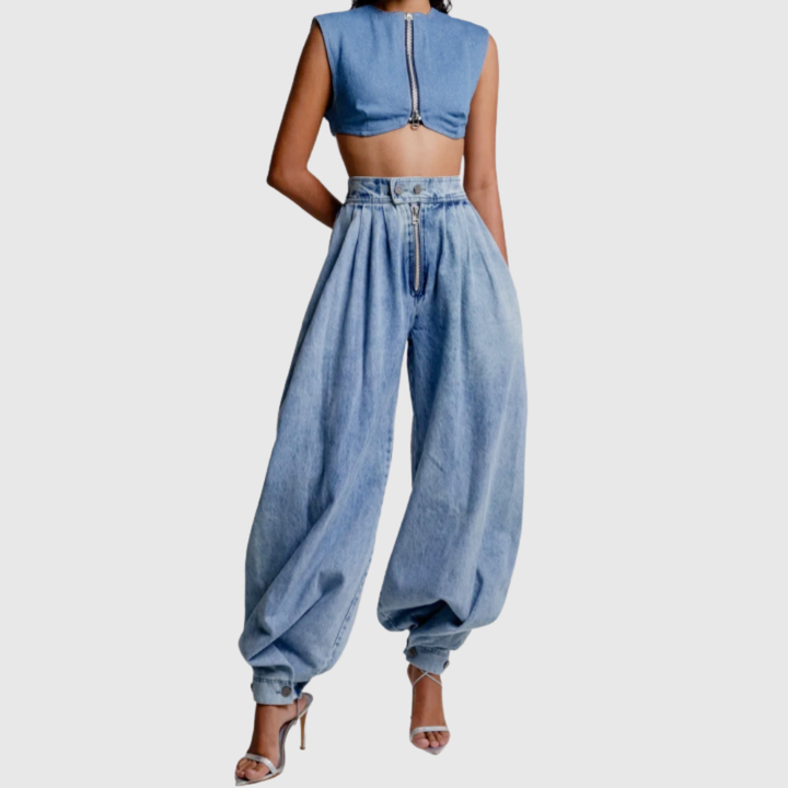 Una | High Waist Balloon Jeans