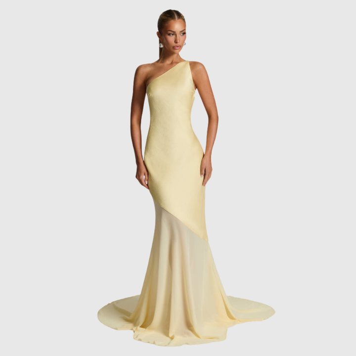 Caprice | Women's One-Shoulder Maxi Wedding Guest Dress