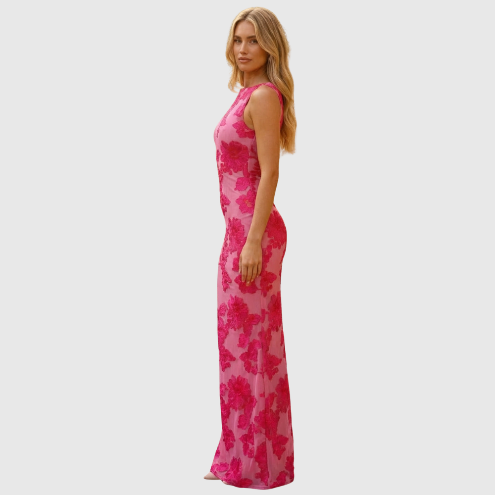 Nayeli | Women's Floral Sleeveless Maxi Summer Wedding Guest Dress