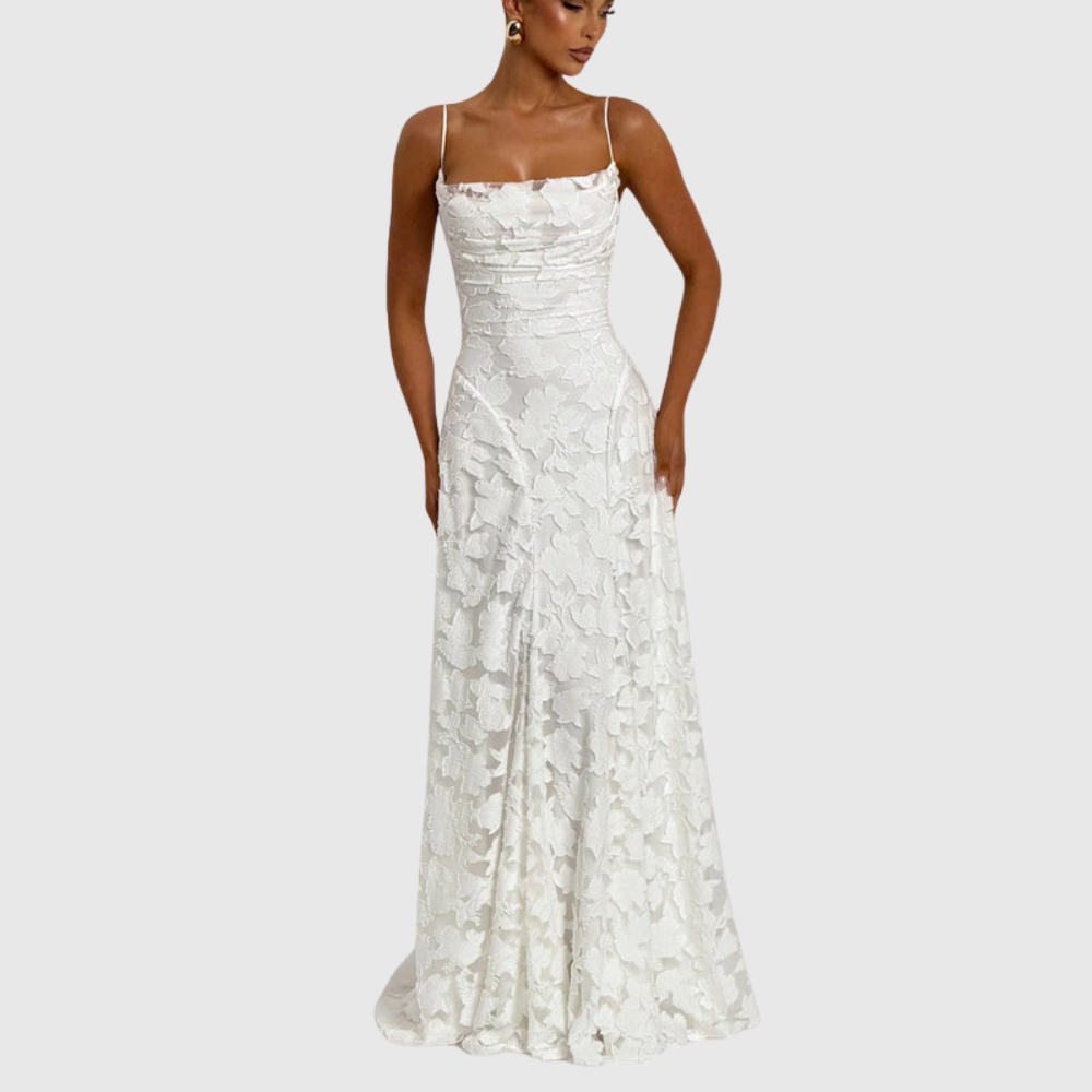 Briar | Women's Floral Sleeveless Maxi Wedding Guest Dress