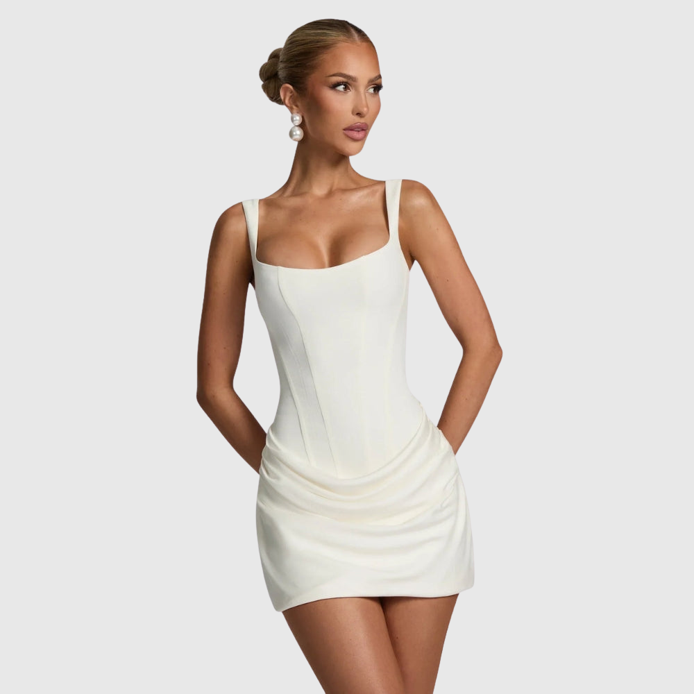Orchidée – The Draped Corset Mini Dress
