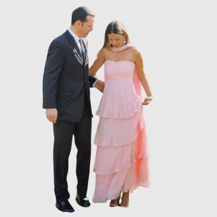 Odessa | Women's Strapless Tiered Maxi Wedding Guest Dress