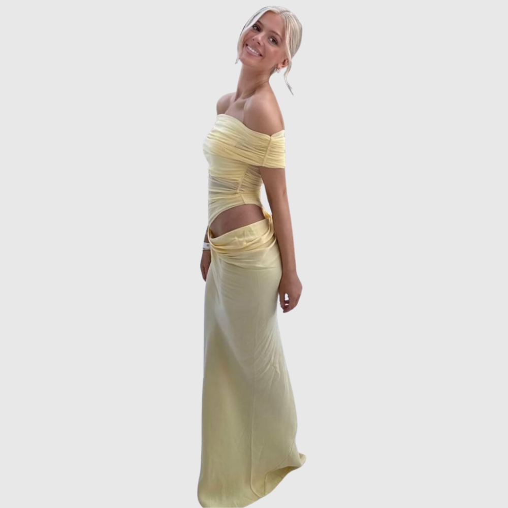 Jazelle | Women's Elegant Strapless Maxi Summer Prom Dress