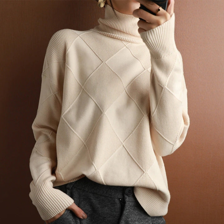 Martha - Diamond Knit Sweater