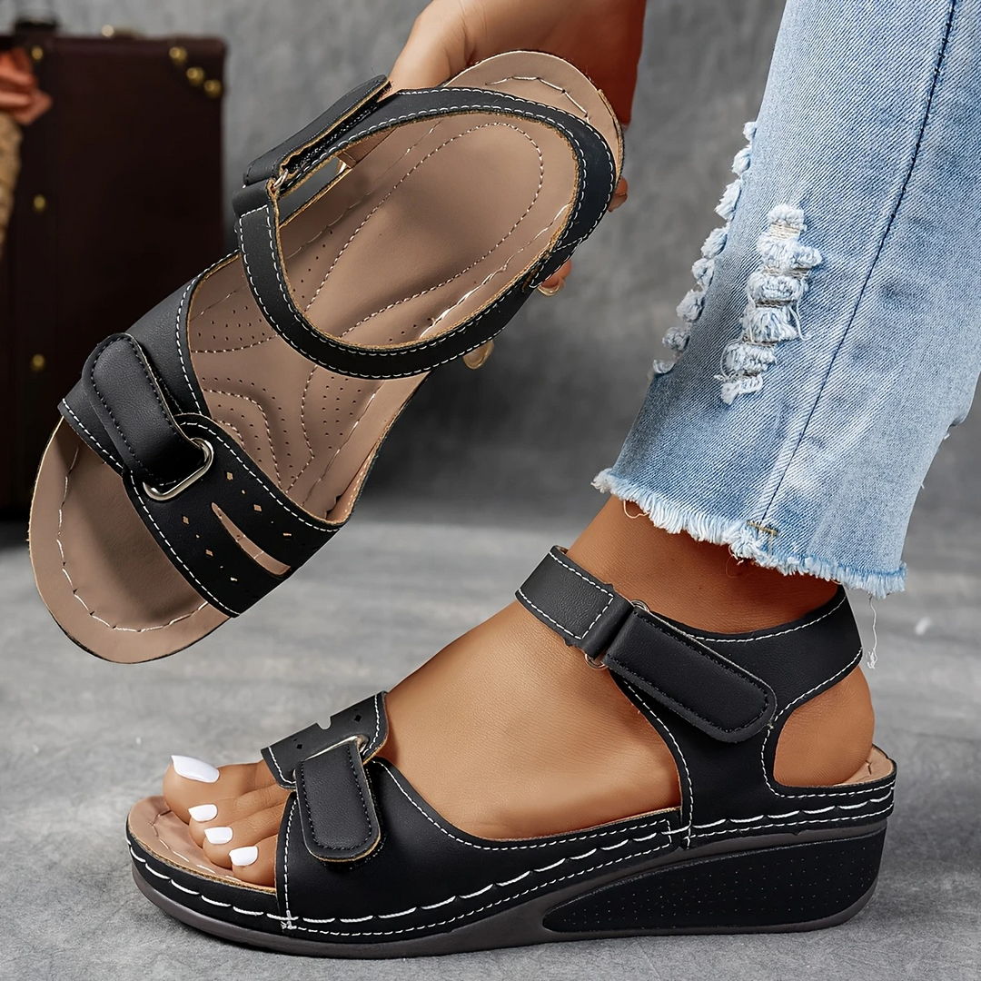 Rae | Women's Platform Cushioned Wedge Sandals