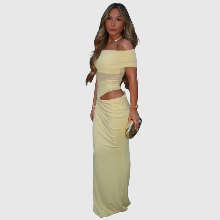Jazelle | Women's Elegant Strapless Maxi Summer Prom Dress